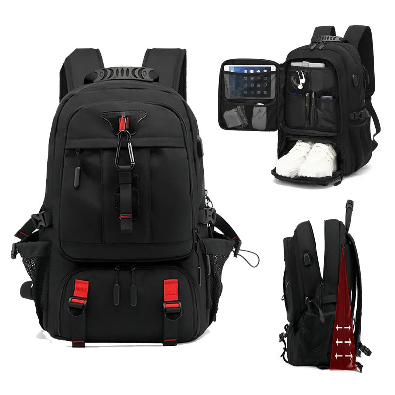 TechTrek Pro Sac à Dos - Sac à Dos avec port de chargement USB pratique