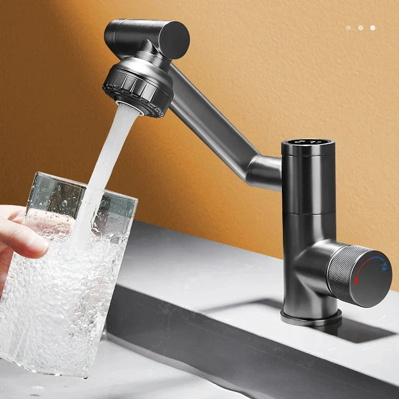 Robinet de salle de bain japonais à affichage numérique rotatif