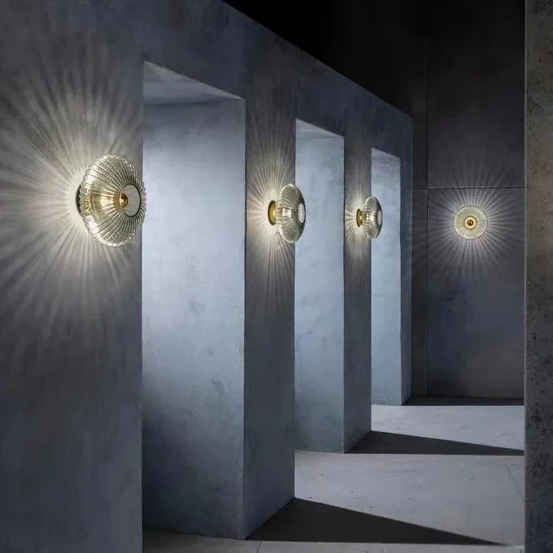 Floroux - Applique murale en verre LED élégante pour une ambiance moderne