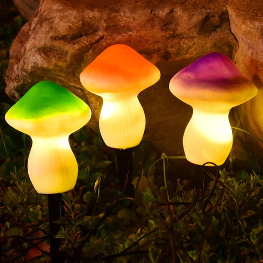 Floroux lampe de jardin LED | Lumière champignon solaire | Étanche et ambiance lumineuse | Décoration pour jardin et chemin