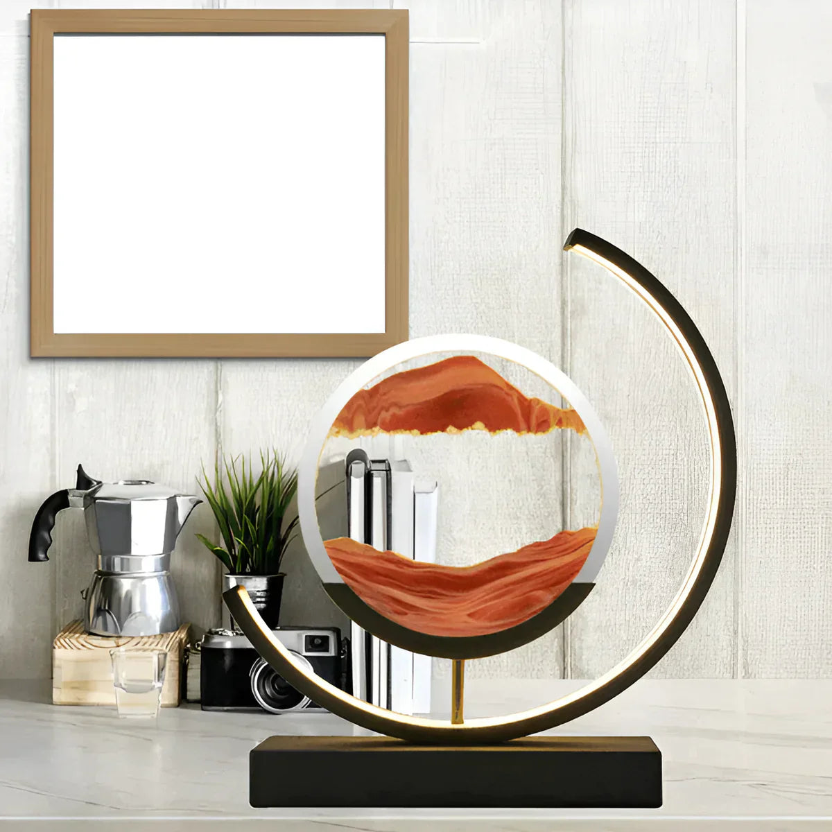 Floroux - Lampe de table en forme de sablier élégante pour une ambiance unique