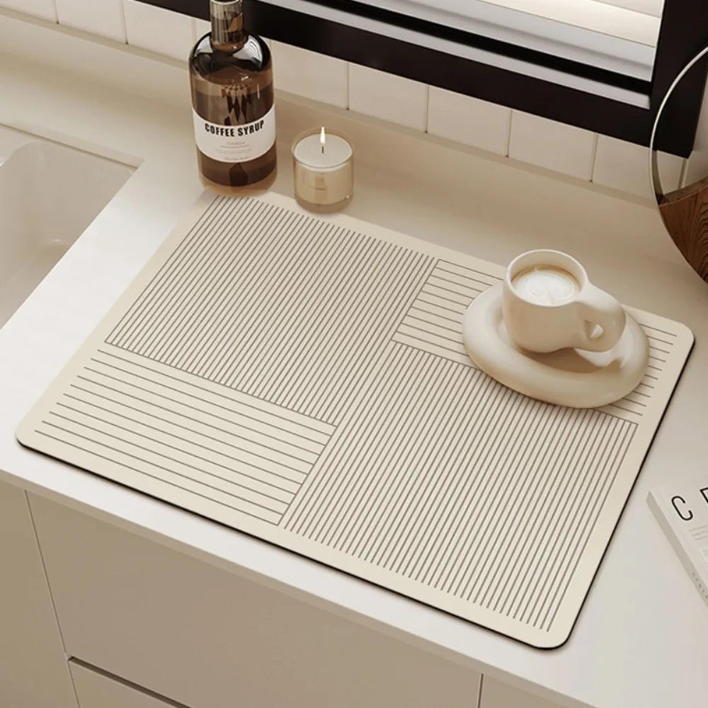 Sieghart | Tapis de comptoir en diatomite antidérapant