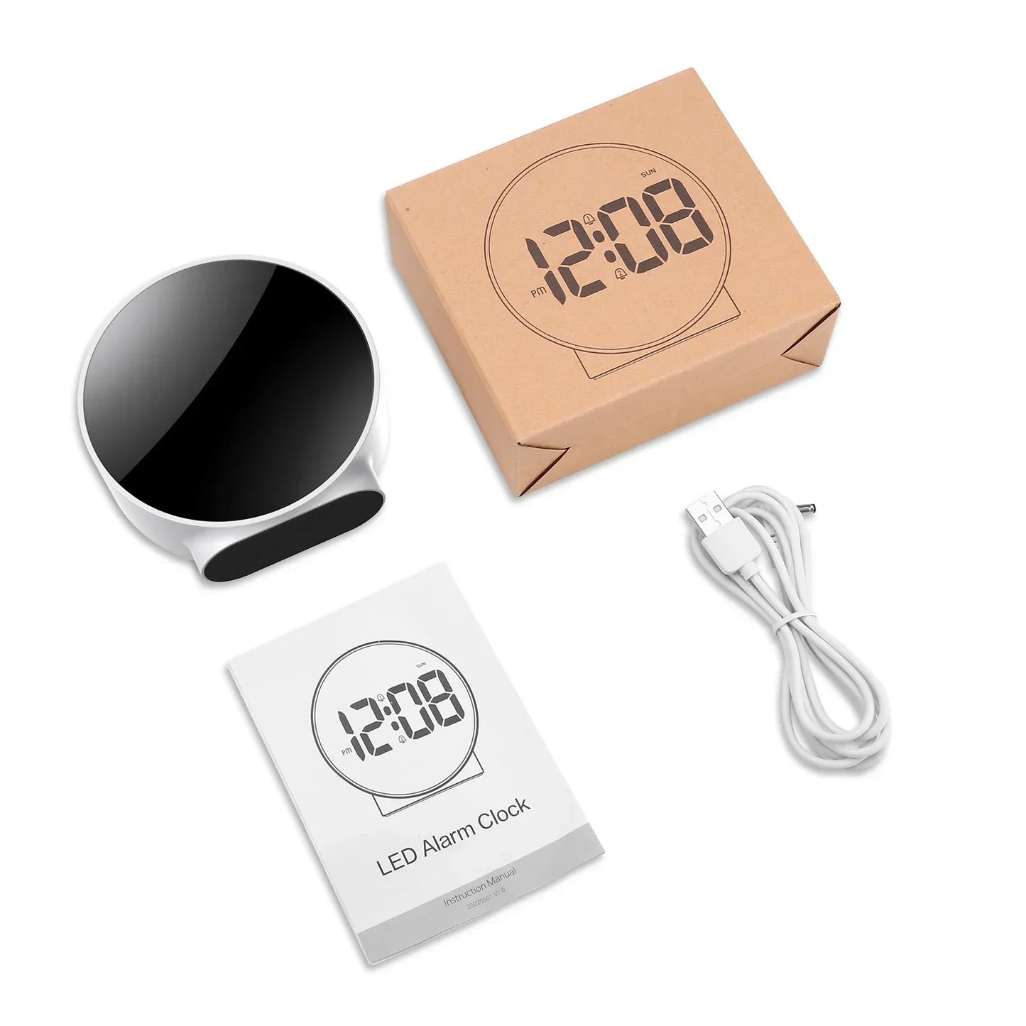 Source lumineuse Horloge de table numérique