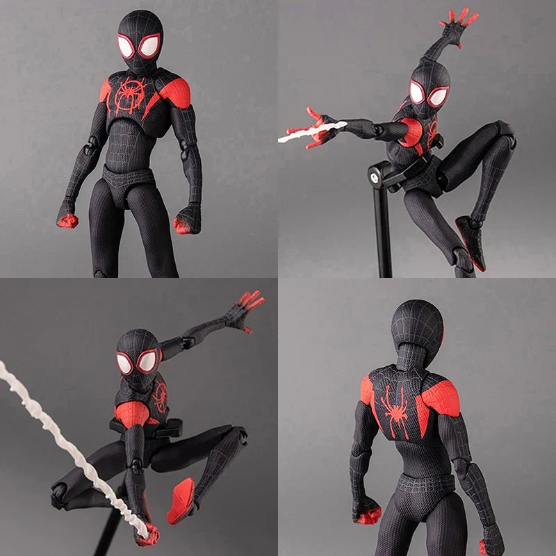 Marvel Spider-Man Miles Morales Figurine en PVC - Modèle de Jouet Sentinel Détails pour les Fans de Into the Spider-Verse 13cm (5.1 pouces)
