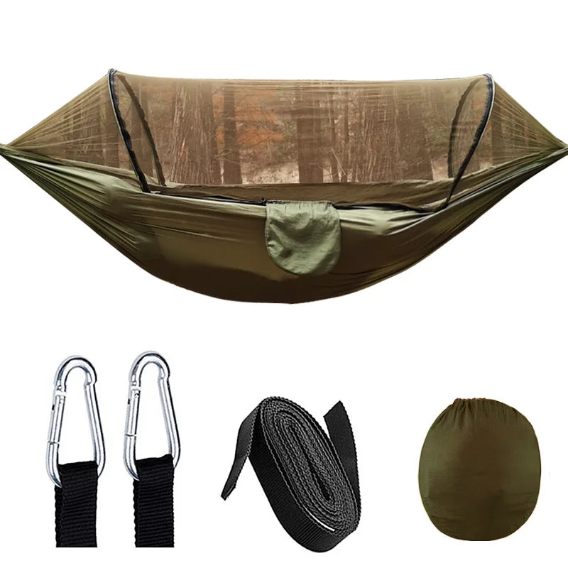 HangMatPro – Hamac avec Mosquito Net et Anti-Rollover