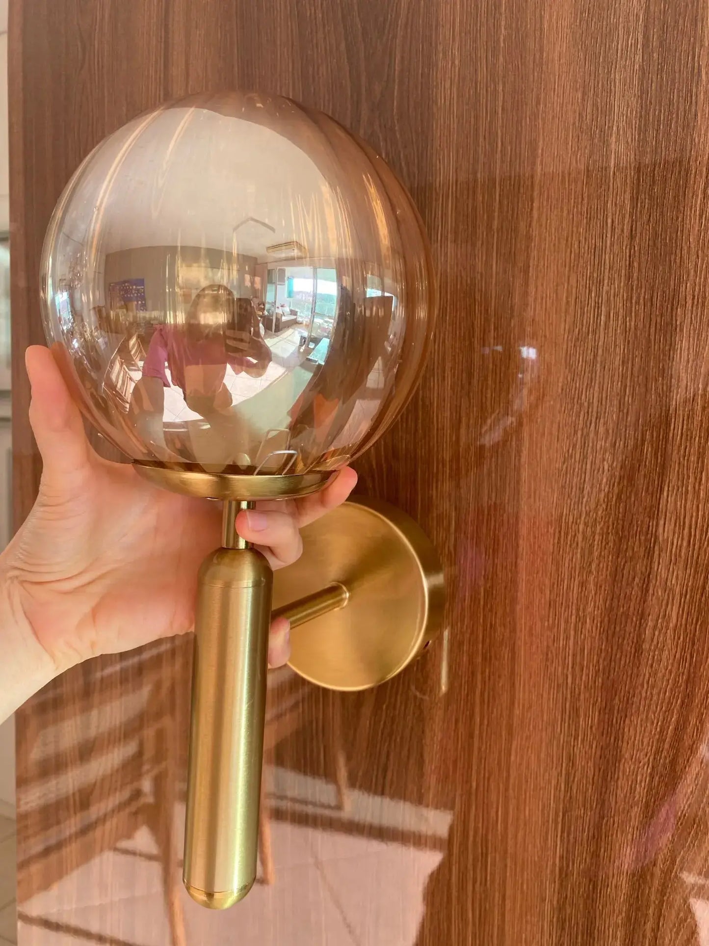GlobeLuxe - Applique Murale en Verre avec Éclairage LED