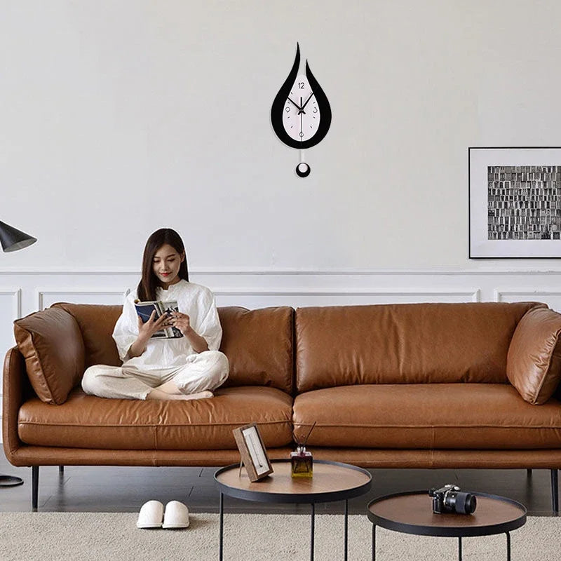 WaterDrop Clock - Pendule minimaliste murale