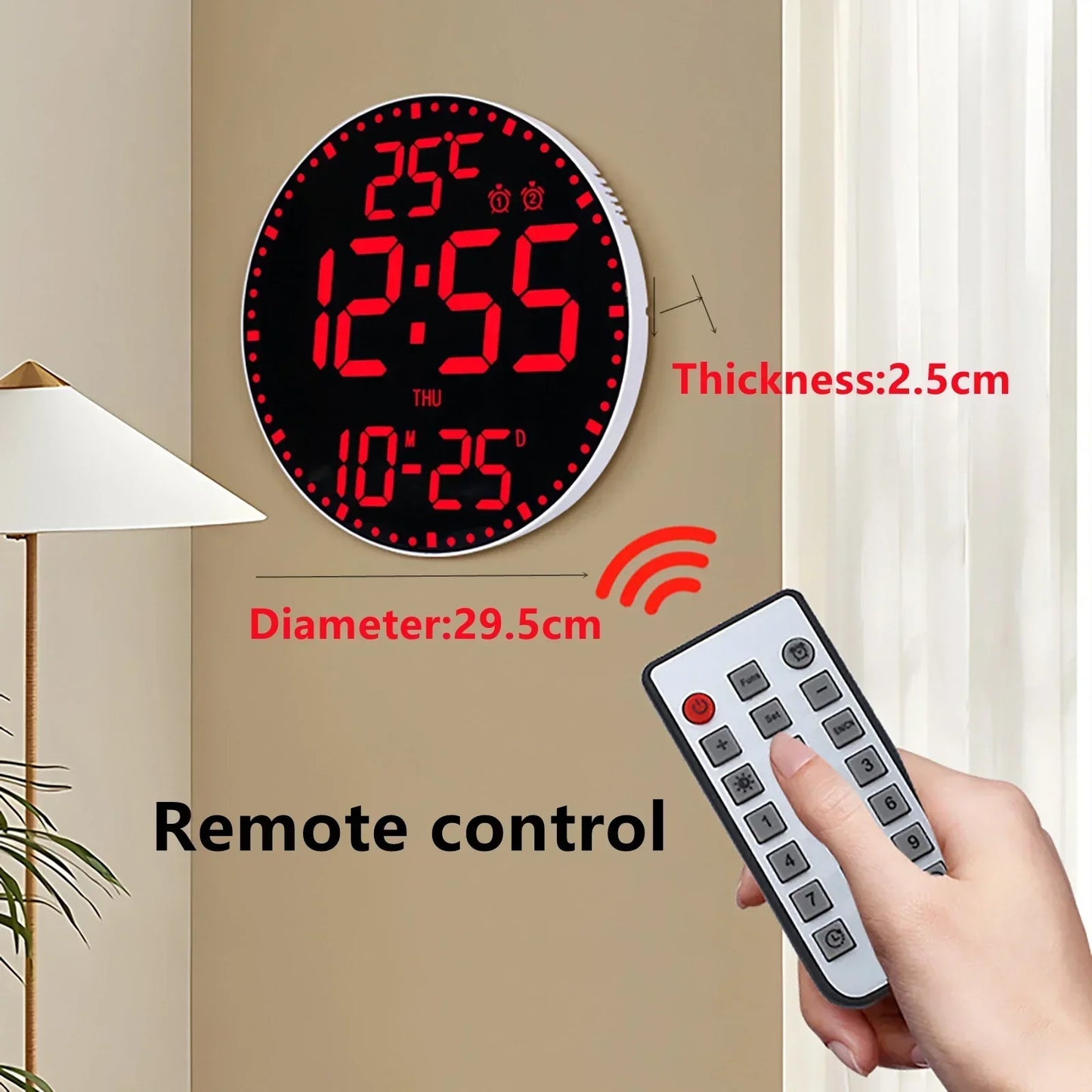 WiFiTime Horloge - Horloge mural LED intelligent avec calendrier