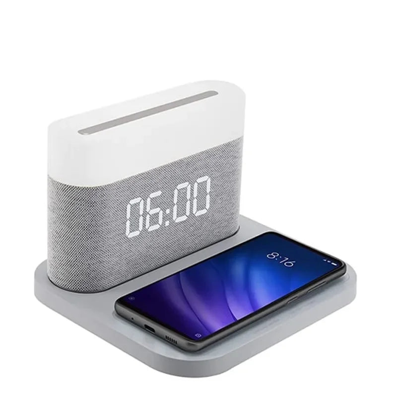 TechLumi - Station de Charge 15W avec Réveil Lumineux Intégré