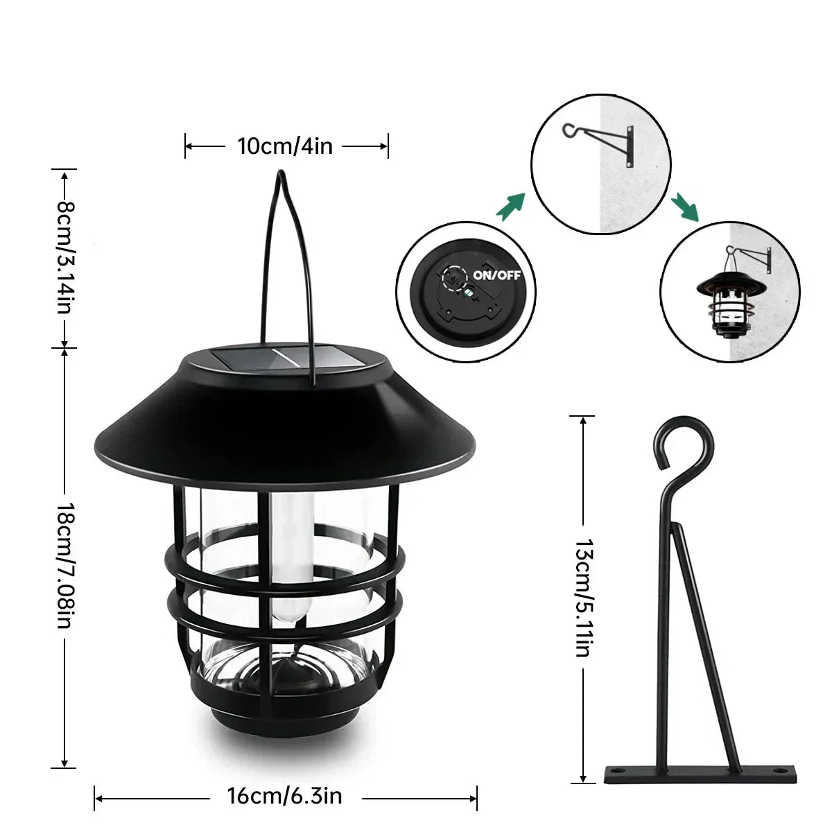 Flamma Glow - Envoûtante lampe murale solaire Set