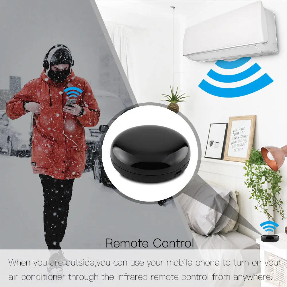Télécommande IR universelle Tuya Smart pour climatiseur et appareils ménagers - Contrôle WiFi via les applications SmartLife Google Alexa
