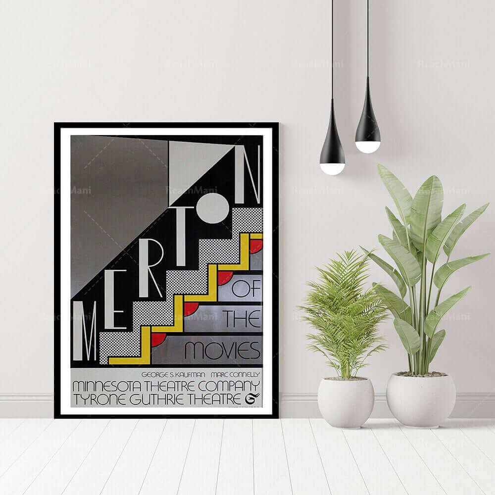 Affiche en toile en coton premium Pop Art de Lichtenstein