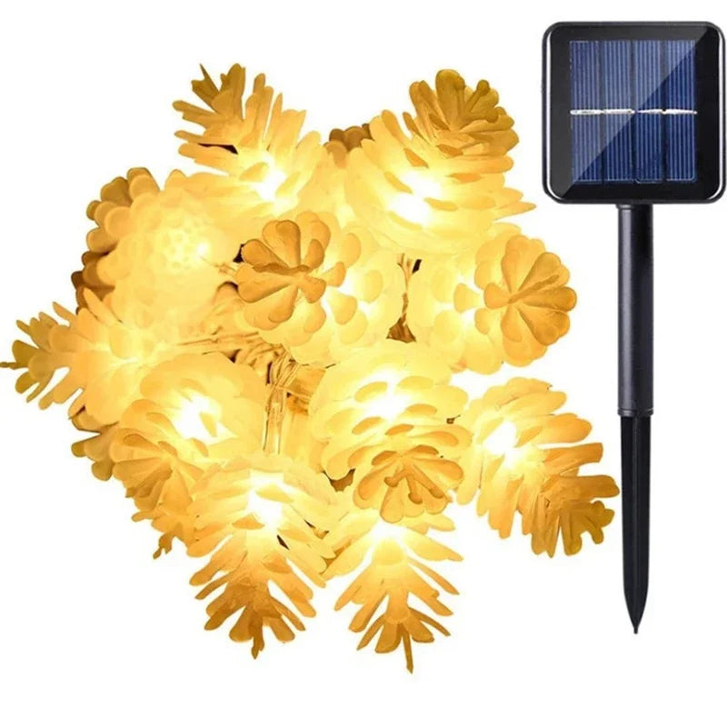 Pinecone Énergie Solaire Guirlande Lumineuse - Décoration Magique Énergie Solaire