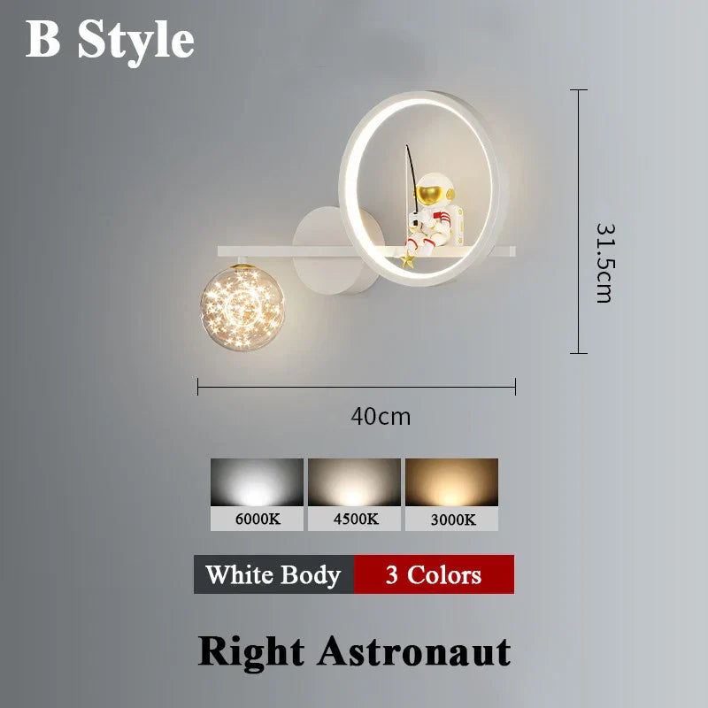 Applique murale Space Sconce projecteur d'étoiles en métal