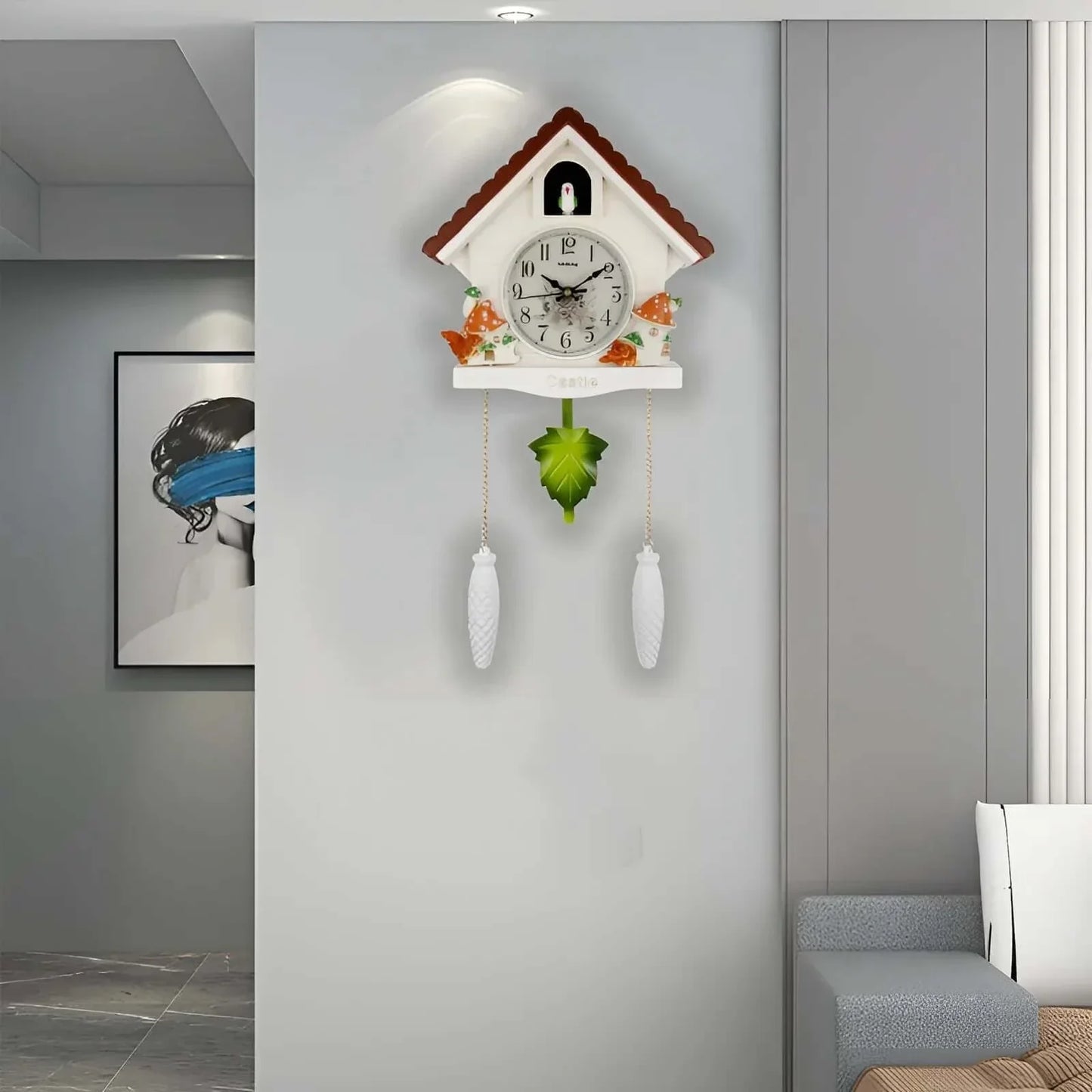 Horloge à coucou enchanteur avec écureuil - Une touche de nature dans votre maison