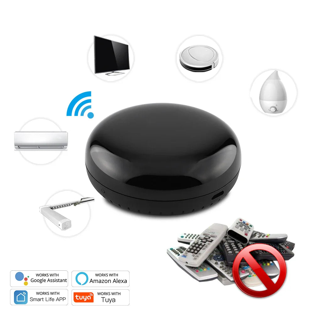 Télécommande IR universelle Tuya Smart pour climatiseur et appareils ménagers - Contrôle WiFi via les applications SmartLife Google Alexa