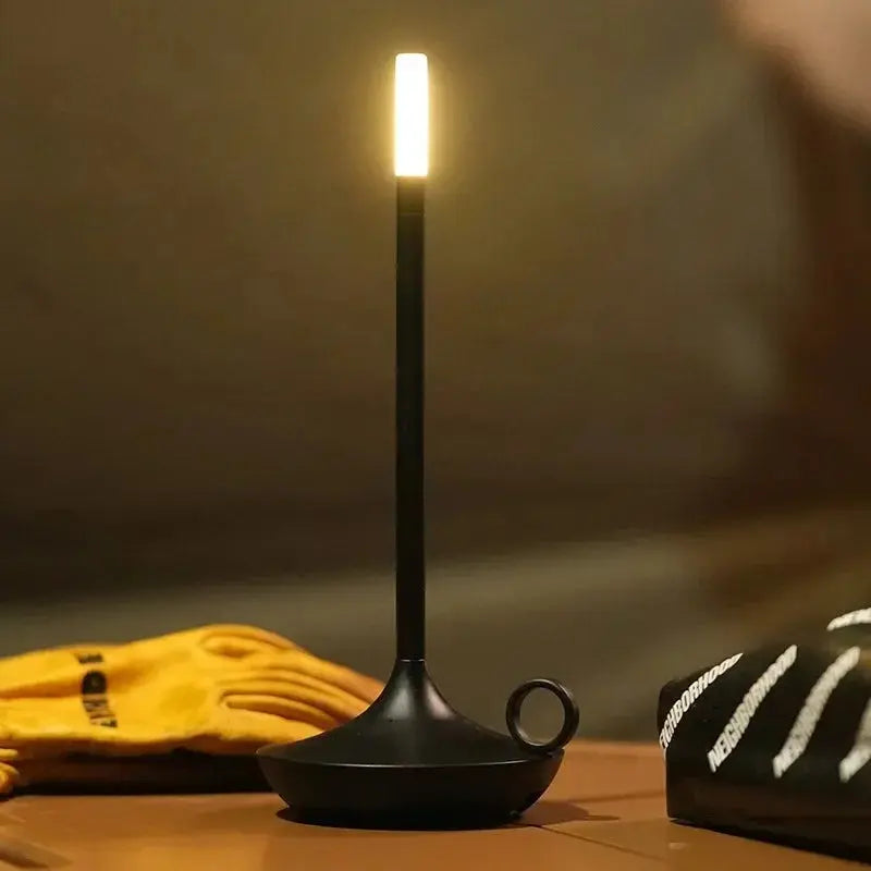 LumièreÉlégante - Lampe de Table Bougie Rechargeable avec Contrôle Tactile