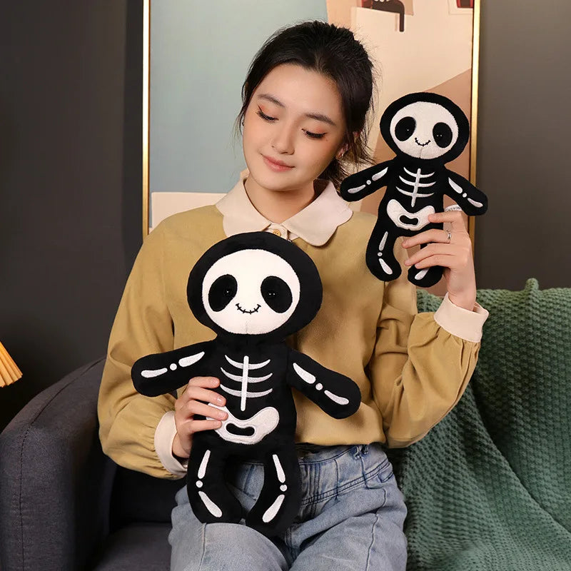 Floroux - Peluche de squelette mignonne pour des moments d'Halloween effrayants
