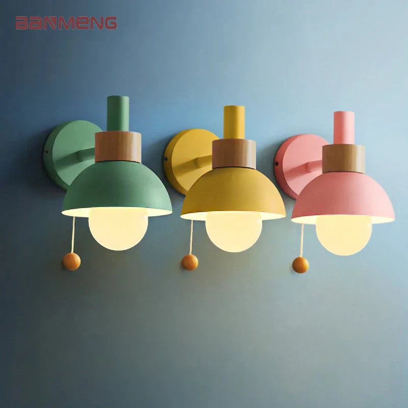 Lampe murale Macaron rose