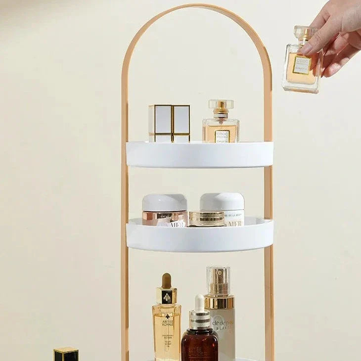 Floroux Cosmetic Organizer | Elegant Storage | Multifunctional Makeup Box | Space Saving | Home Decoration