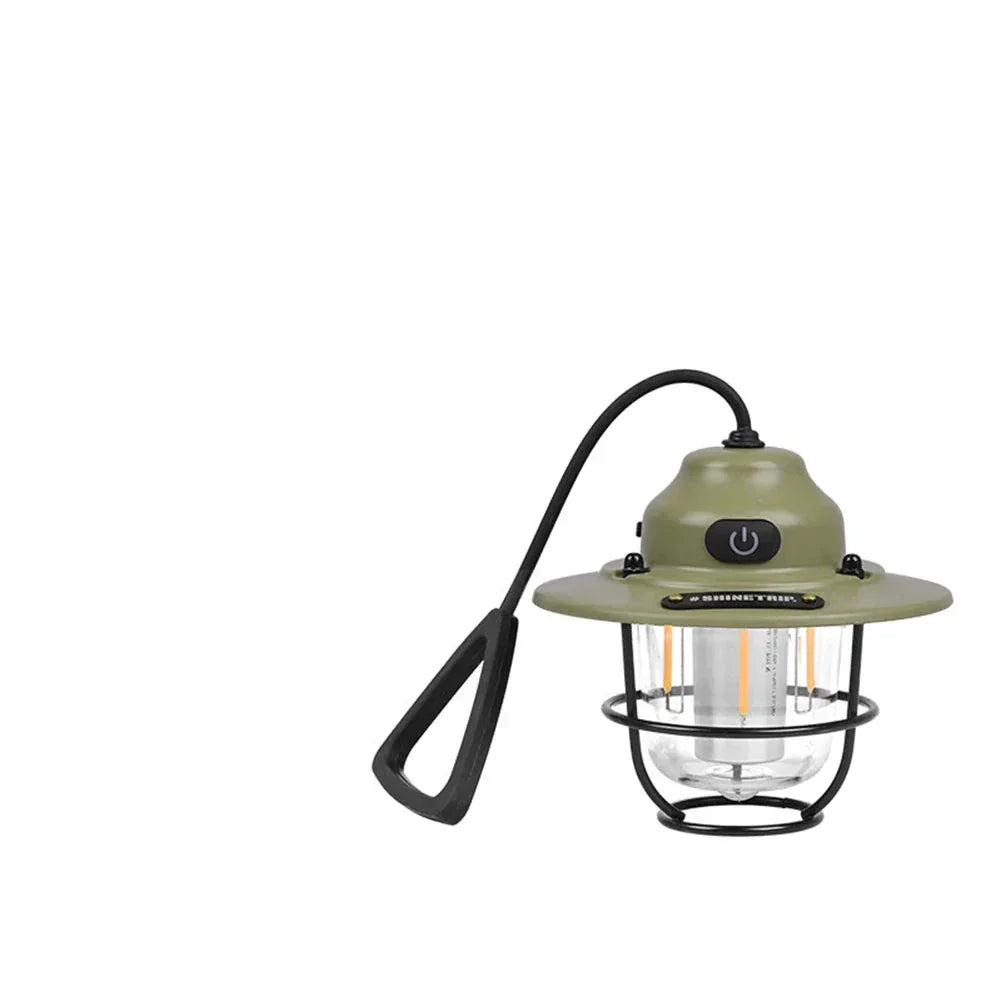 LumiCamp – Lampe LED Rechargeable Vintage pour Camping