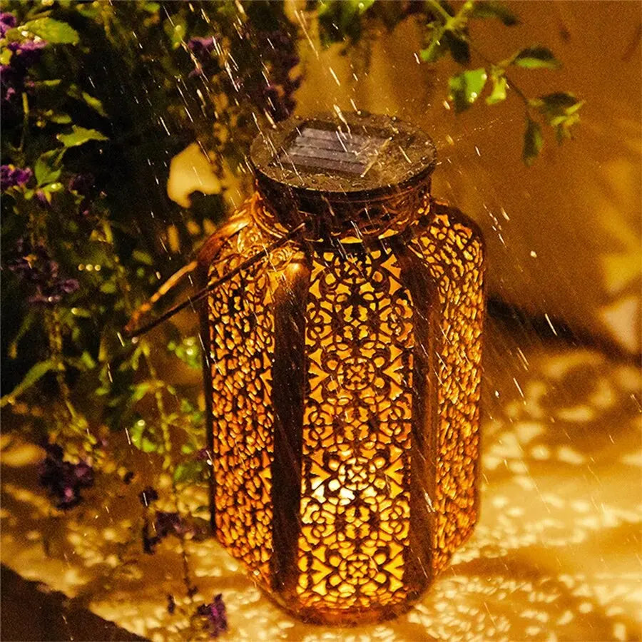 Floroux Art Deco Solar Lamp | Elegant Garden Lighting | Durable LED Lamp | Decorative Outdoor Light