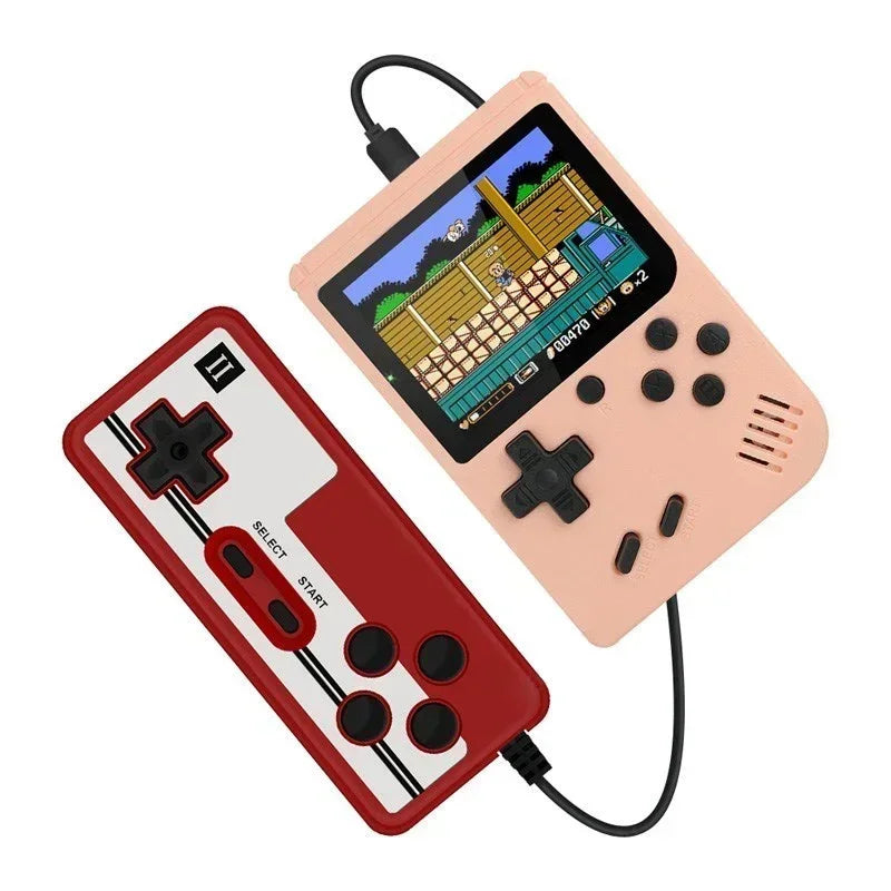 Mini Retro Console de Jeu Portable - Écran LCD de 3,0 Pouces, 500 Jeux 8-Bit Intégrés, Cadeau de Noël Parfait pour les Enfants