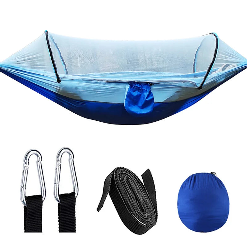 HangMatPro – Hamac avec Mosquito Net et Anti-Rollover