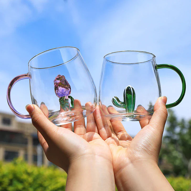 Farmland gobelet en verre 3D avec motif animal