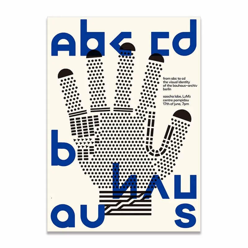 Affiche premium en toile Bauhaus créatif
