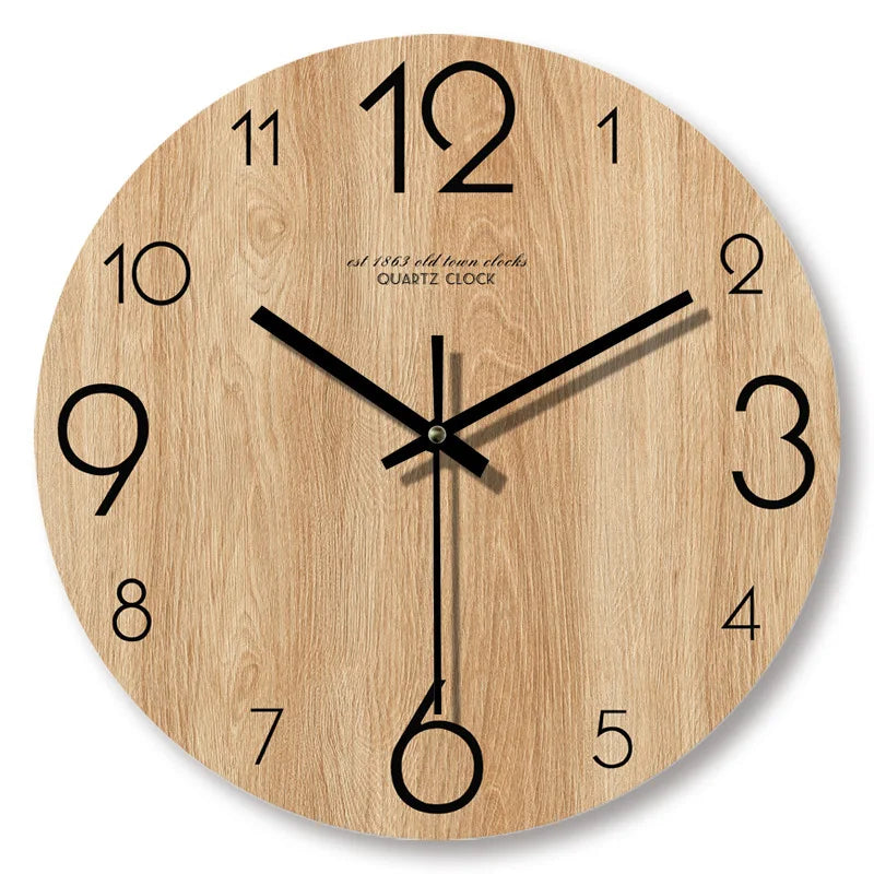 Horloge NaturelDesign – Horloge Murale en Bois Élegant