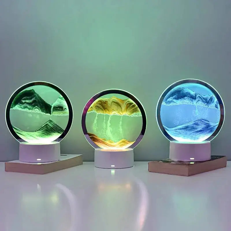 SableZen – Lampe à Sable Relaxante pour Décompression et Ambiance