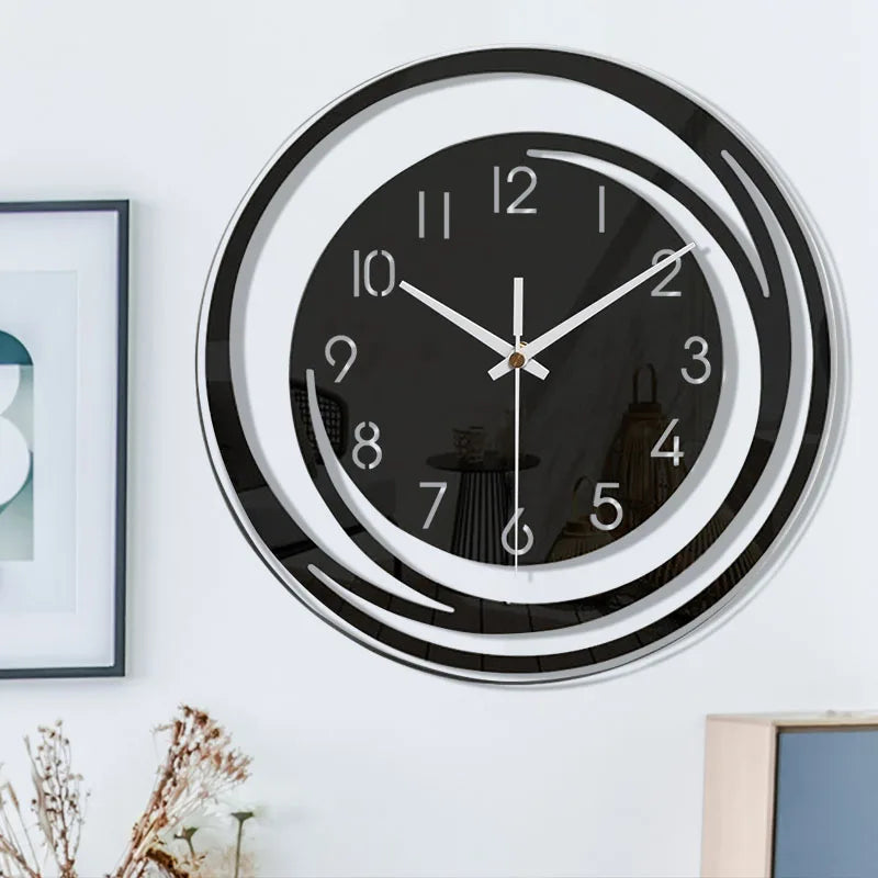 Floroux Stille | Horloge Murale Silencieuse Moderne au Design Scandinave