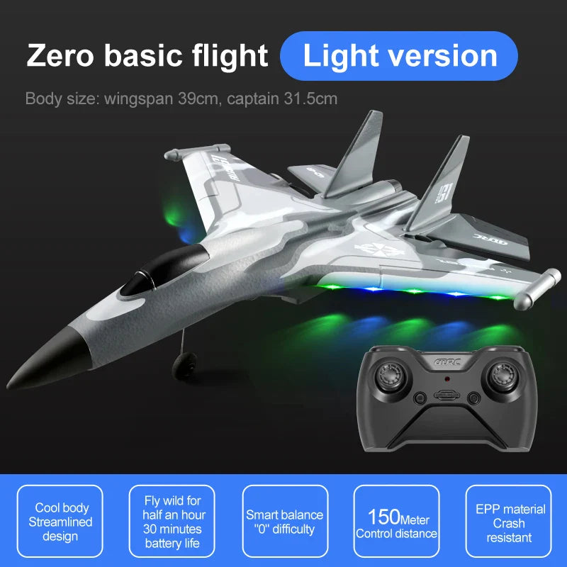 Planeur en mousse RC pour débutants 3 canaux - Avion électrique à lancer à la main, plaisir en extérieur