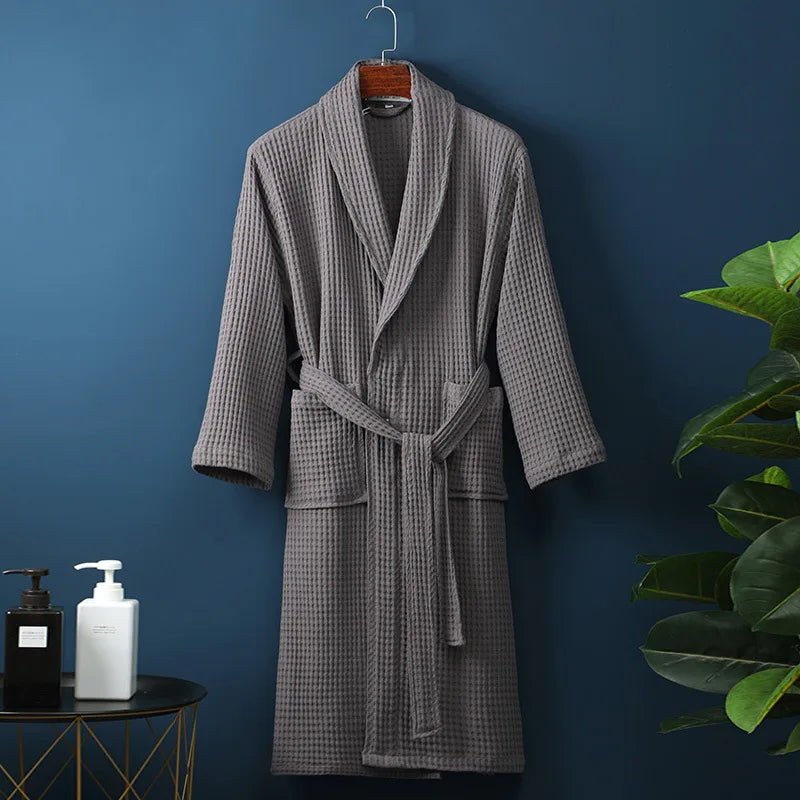 Premium bathrobe Floroux in cotton | Soft and breathable | Perfect for men and women | With pockets