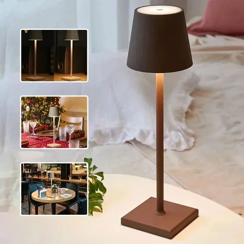 LumiLuxe - Lampe LED Portable USB Élégante pour Hôtel