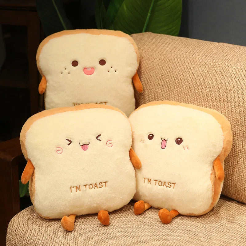 Floroux - Oreiller Toast d'Ours Douillet pour Enfants avec Design Unique