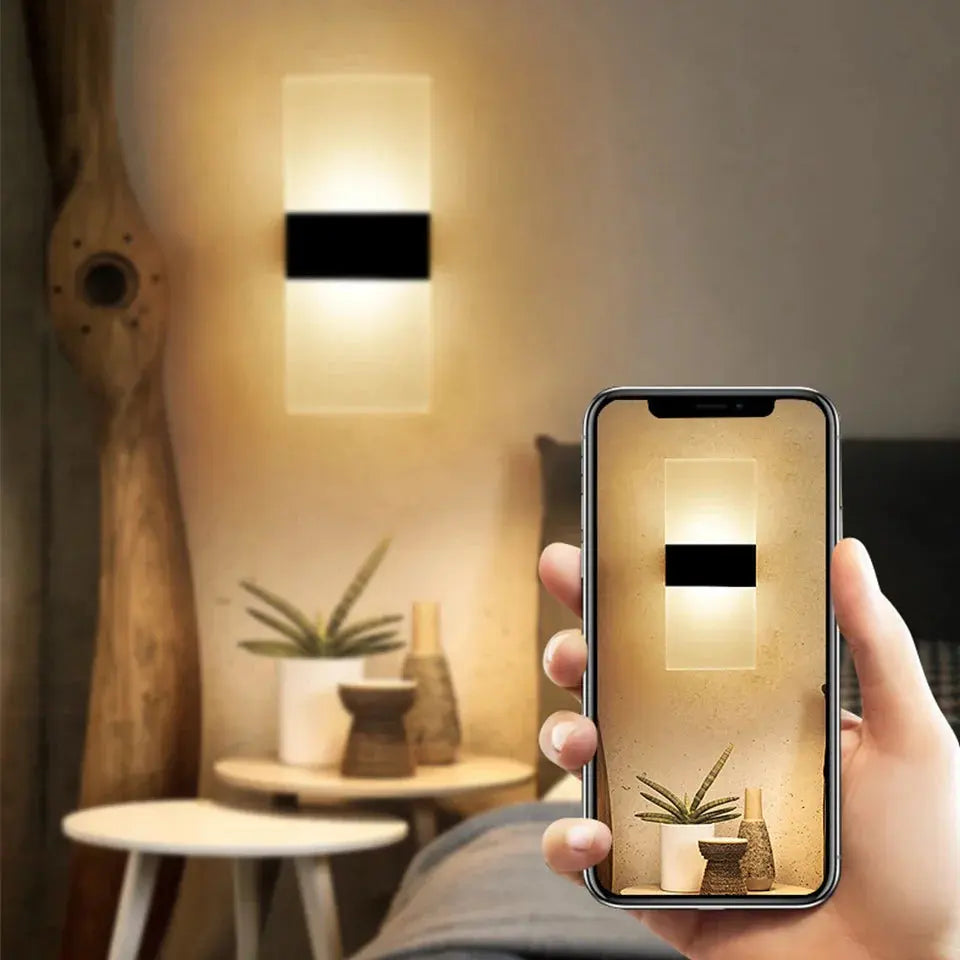Lumière Éclatante - Applique Murale Tactile Rechargeable USB