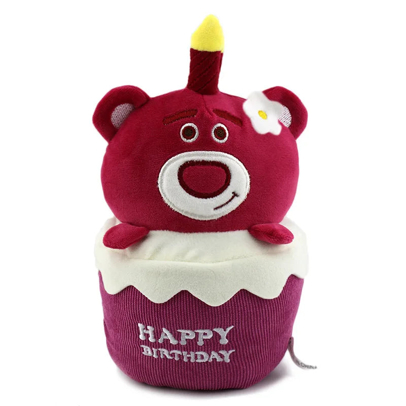 Floroux - Gâteau d'anniversaire en peluche magique avec bougie musicale
