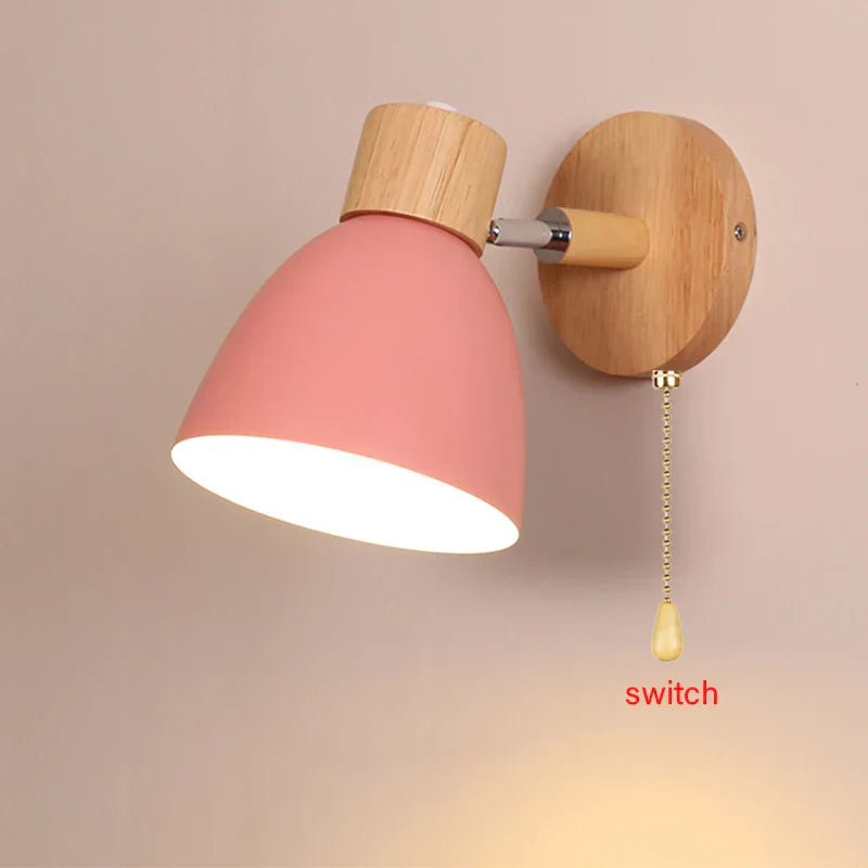 Lampe murale Macaron rose