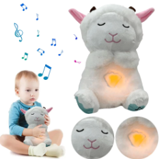 Floroux - Mouton confortable avec lumière apaisante et musique pour de doux rêves