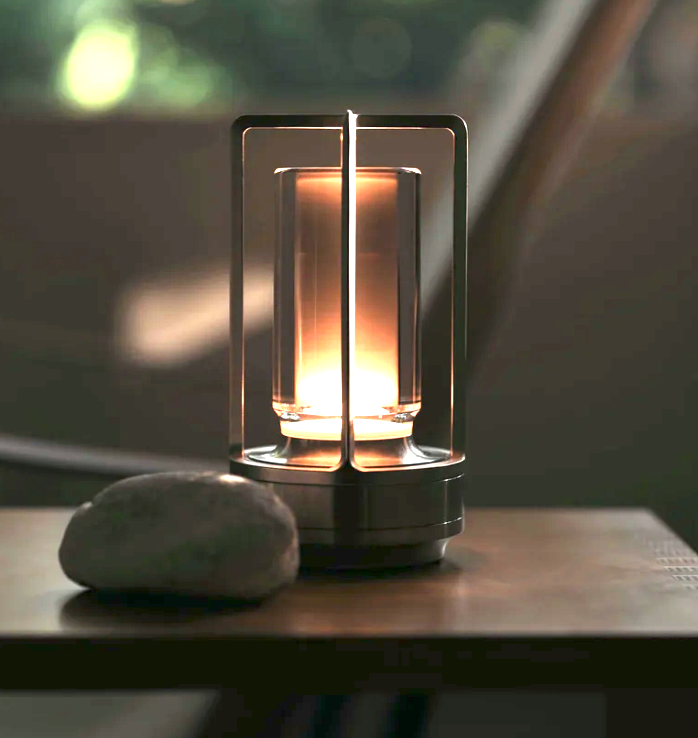 Lampe de Table LuxeGlow Solaire Rechargeable - Lampe Solaire Élégante pour Chaque Ambiance