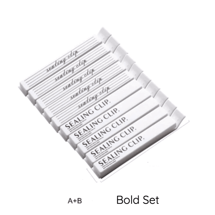 Floroux Decorative Bag Clips | Set of 10 Pieces | Practical Storage & Elegant Kitchen Organization
