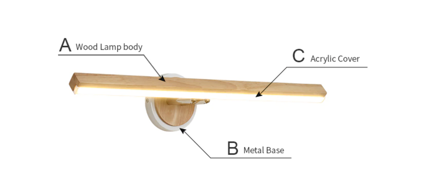 Erik Applique Murale en Bois - Liquidation