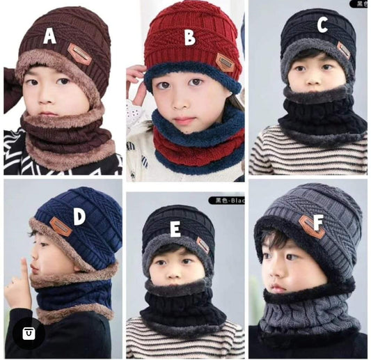 Enfants hiver marvin et écharpe