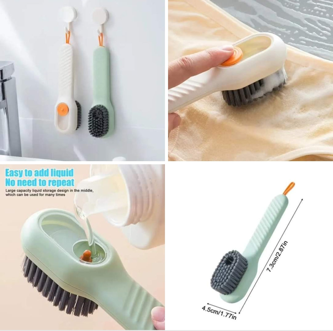 Brosse de nettoyage multifonctionnelle avec distributeur de savon