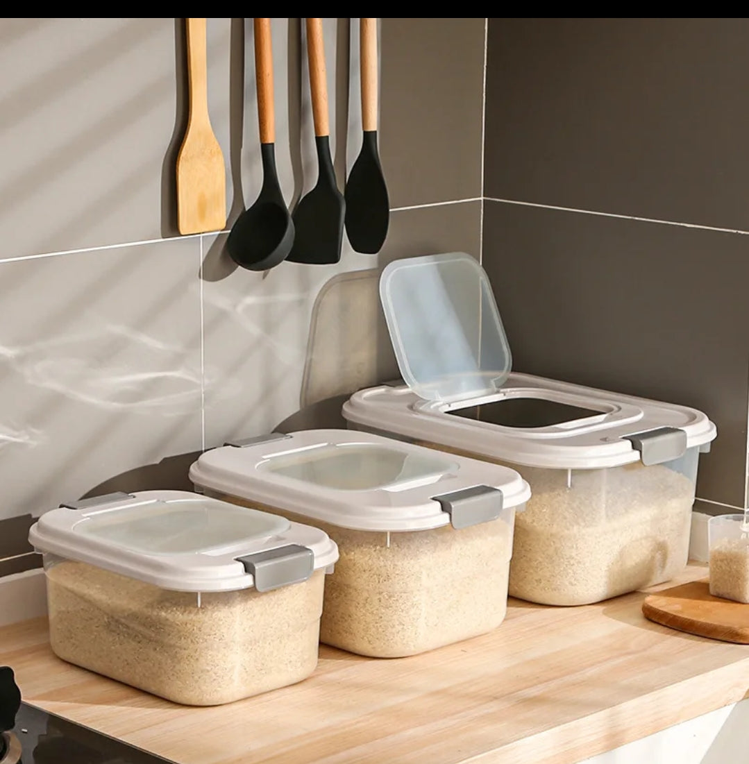 Conteneur de stockage de riz avec tasse