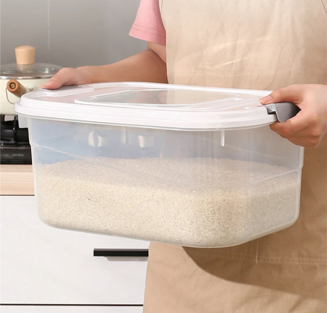 Conteneur de stockage de riz avec tasse