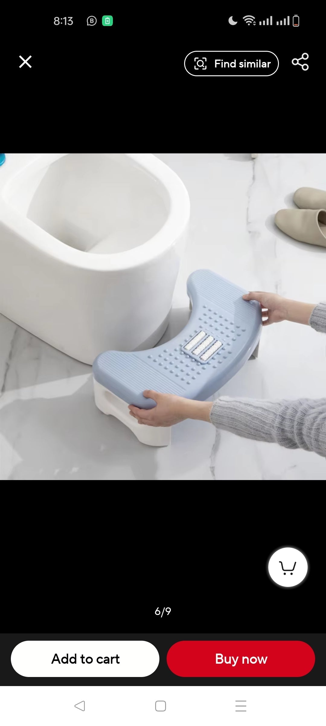 Repose-pieds de toilettes avec roulettes