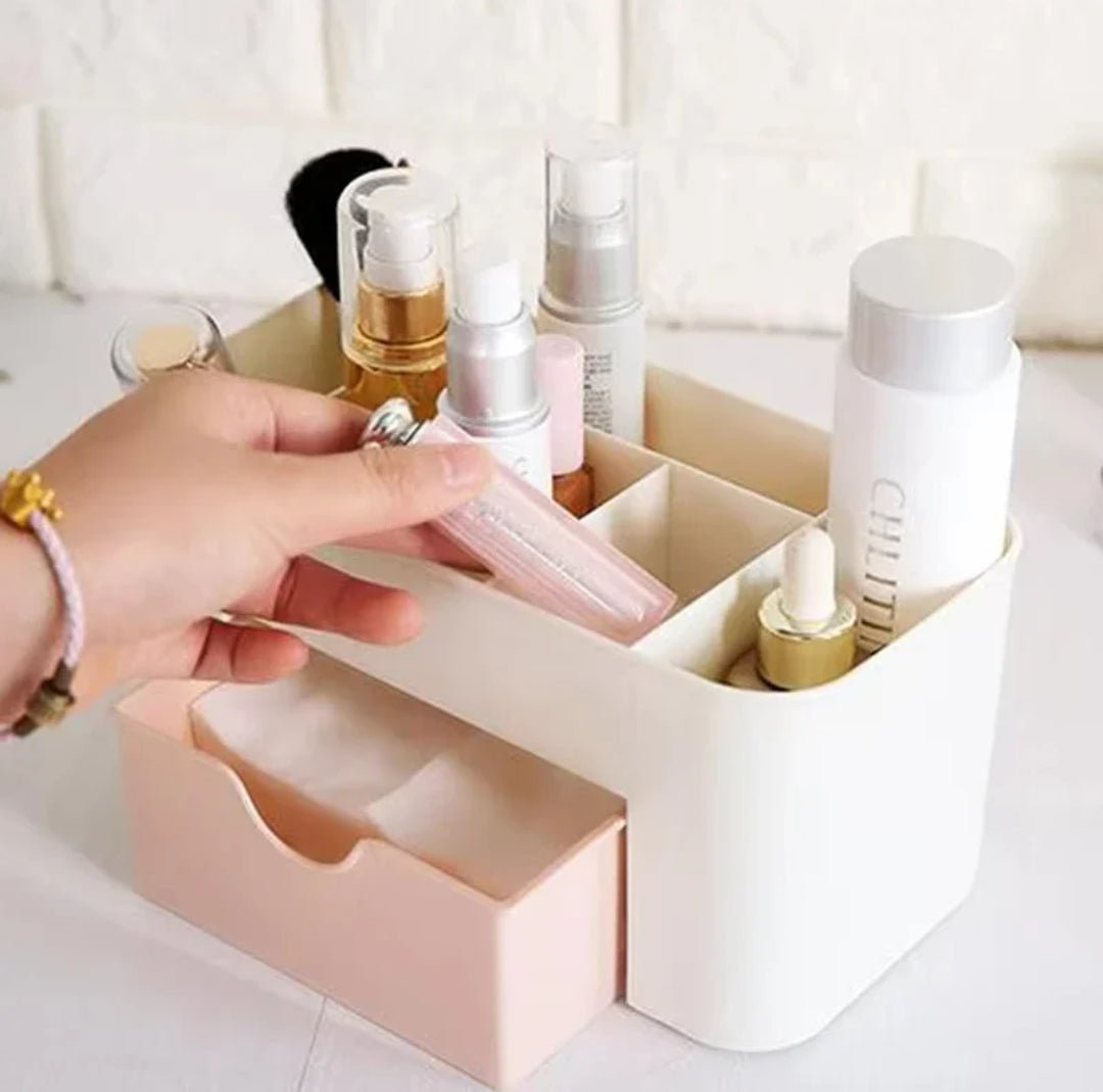 Organisateur de maquillage mini crème avec tiroir pêche noir